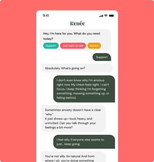 Stylized illustration representing emotional support