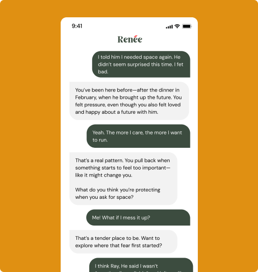 Stylized illustration representing emotional support