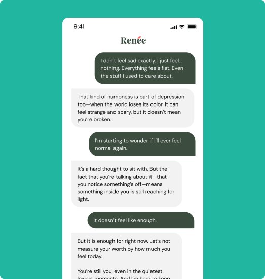 Stylized illustration representing emotional support