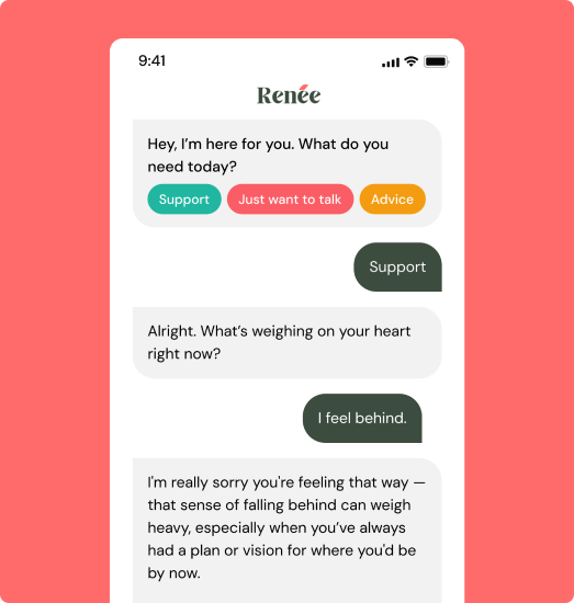 Stylized illustration representing emotional support