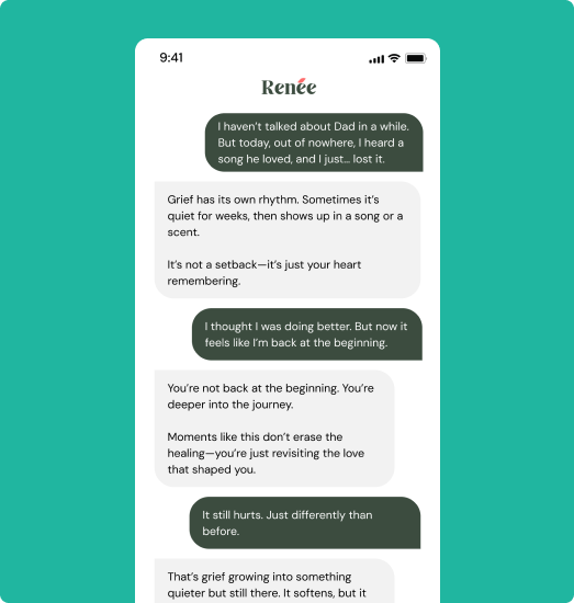 Stylized illustration representing emotional support