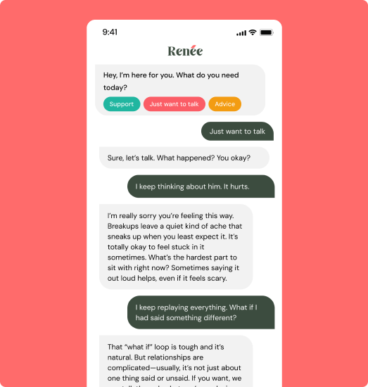 Stylized illustration representing emotional support and journaling