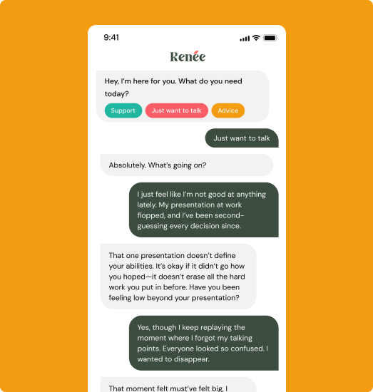 Stylized illustration representing emotional support