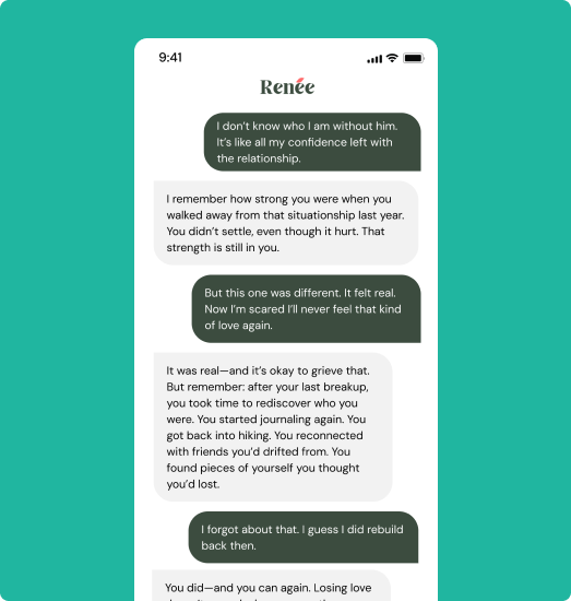 Stylized illustration representing emotional support