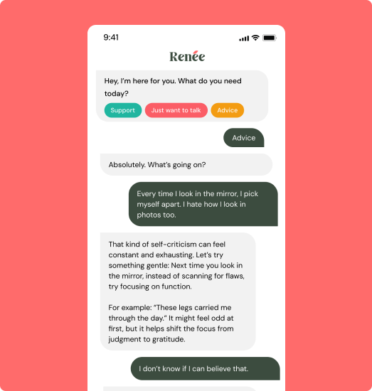 Stylized illustration representing emotional support