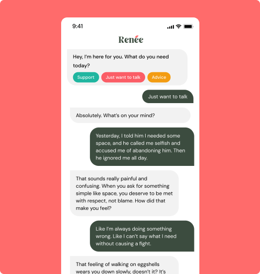 Stylized illustration representing emotional support