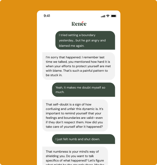 Stylized illustration representing emotional support