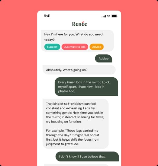 Stylized illustration representing emotional support