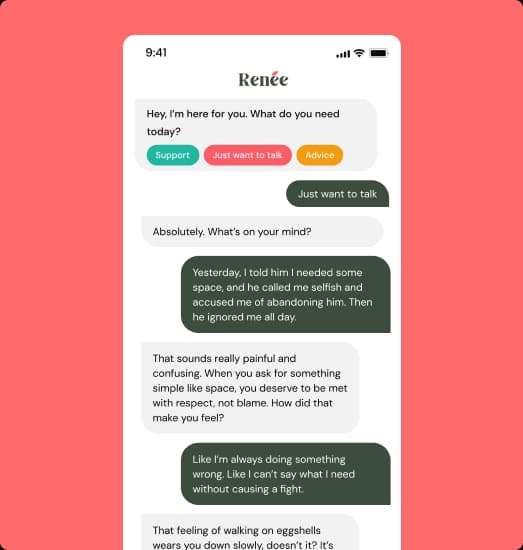 Stylized illustration representing emotional support