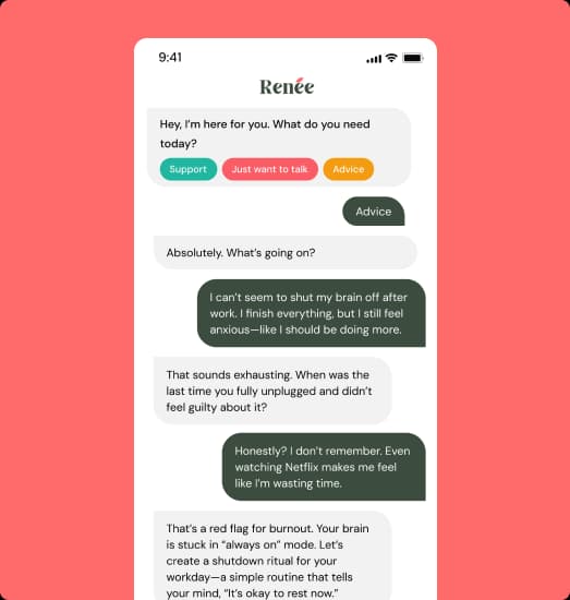 Stylized illustration representing emotional support