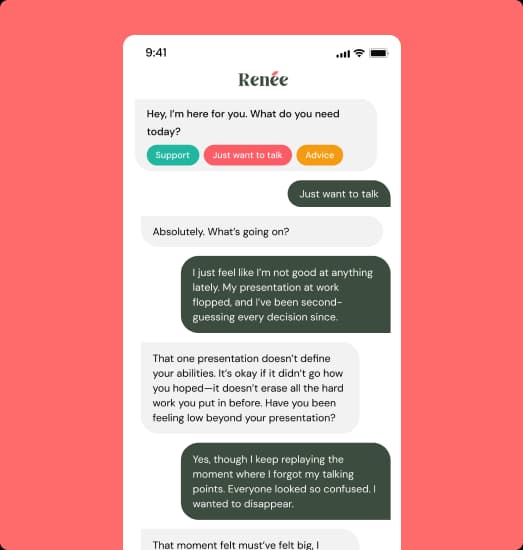 Stylized illustration representing emotional support