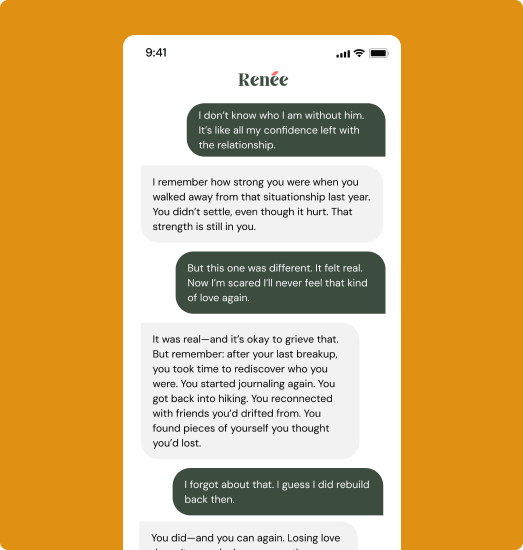 Stylized illustration representing emotional support