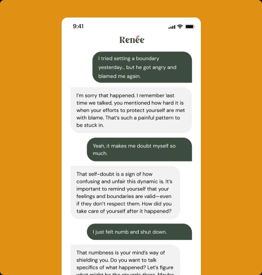 Stylized illustration representing emotional support